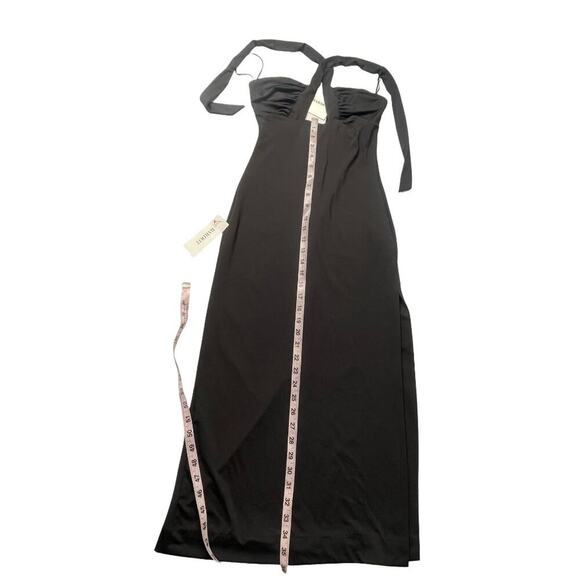 NWT Cocktail Dress, Cross-Front Halter With Side Slit  Midi Dress – XS - Picture 7 of 9